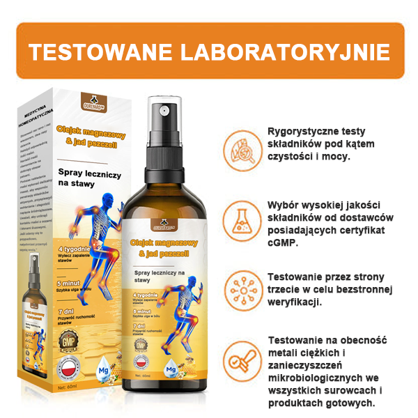 ✅Oficjalny sklep: Ouryard™ Olej magnezowy i miód w sprayu do naprawy stawów👨⚕️Zatwierdzony przez Polską Agencję Leków, Wyrobów Medycznych i Produktów Biologicznych (URPL)🔥🔥🔥