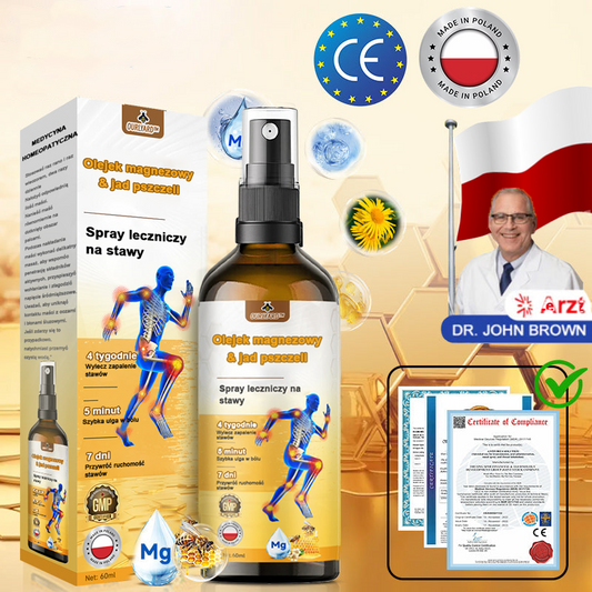 ✅Oficjalny sklep: Ouryard™ Olej magnezowy i miód w sprayu do naprawy stawów👨‍⚕️Zatwierdzony przez Polską Agencję Leków, Wyrobów Medycznych i Produktów Biologicznych (URPL)🔥🔥🔥